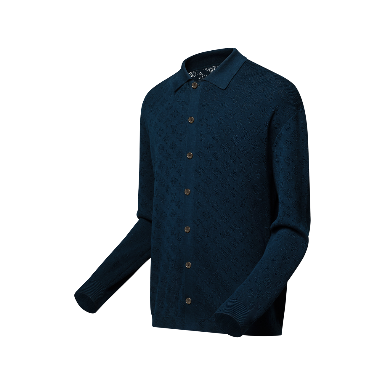 Monogram Pointelle Cotton Overshirt Men ReadytoWear LOUIS VUITTON